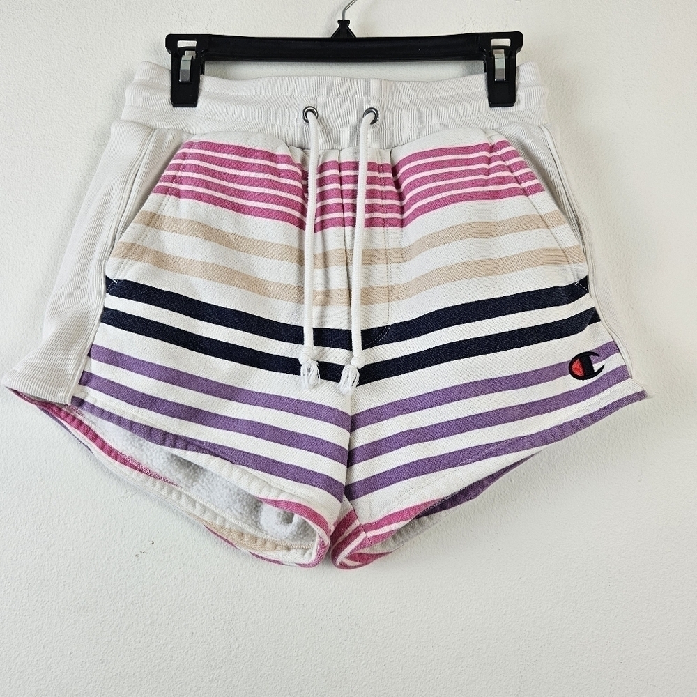 Champion Urban Outfitters Reverse Weave Sweat Shorts Striped S